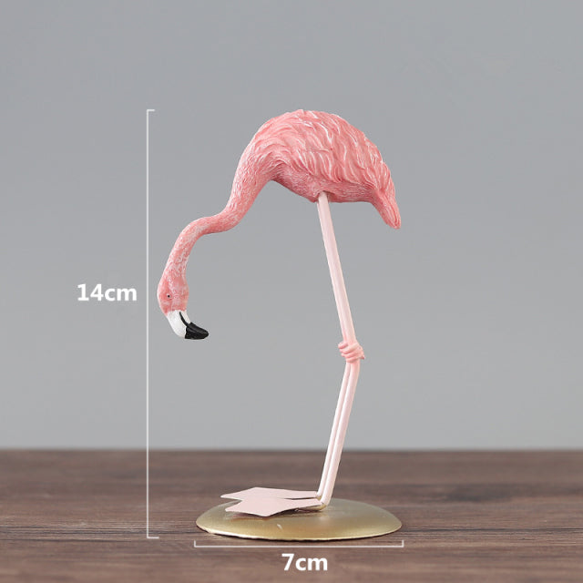 Pink Flamingos Resin Ornaments