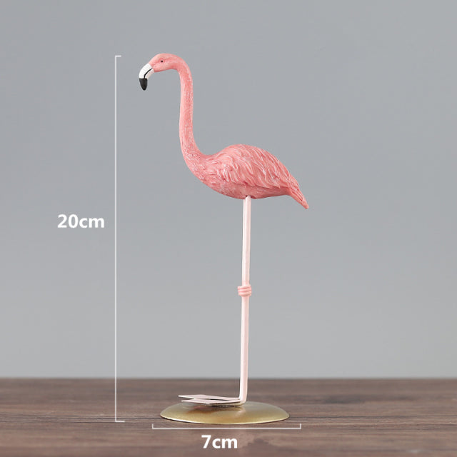 Pink Flamingos Resin Ornaments