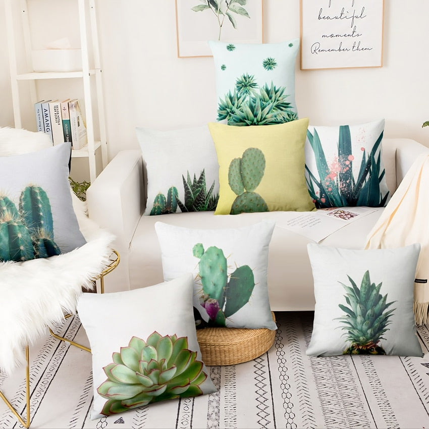 Cacti and Succulent Cushion Covers.