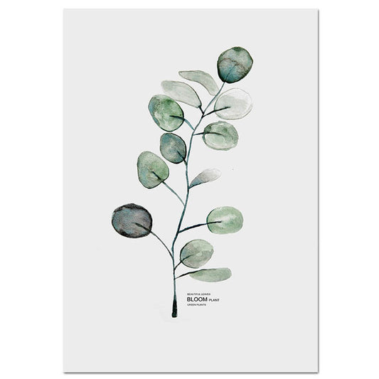 Watercolor Plants Canvas Prints Unframed