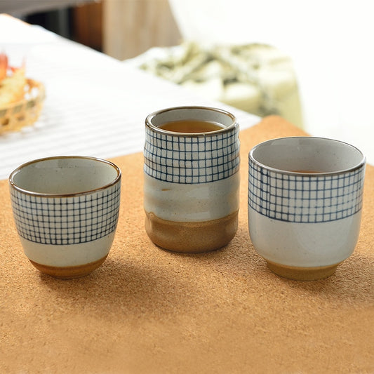 Hand Painted Lattice Tea Cup