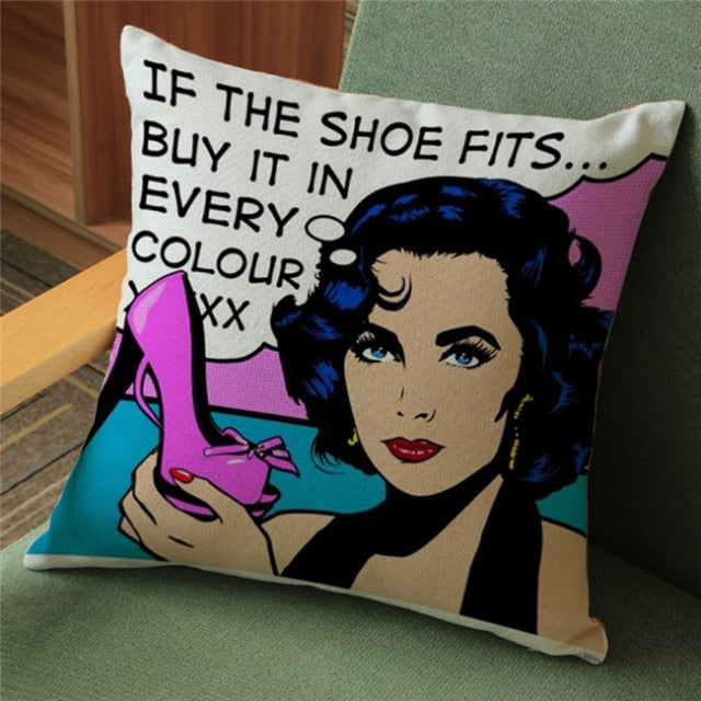 Be Bold Pop Art Cushion Cover