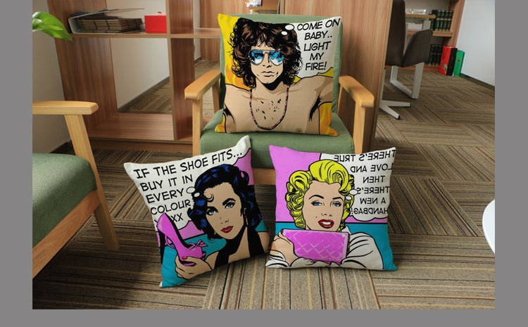 Be Bold Pop Art Cushion Cover