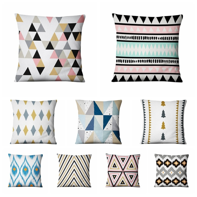 Colorful Patterned Cushion Covers.