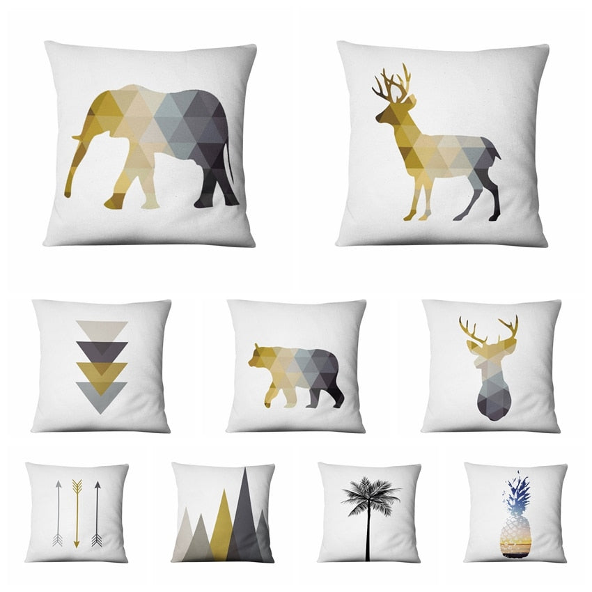 Geometric Animals Cushion Covers.
