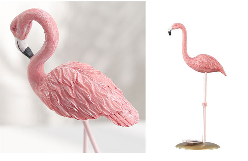 Pink Flamingos Resin Ornaments