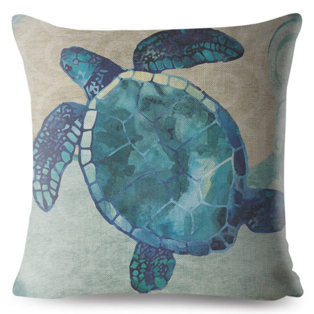 Marine Water Color Cushion Cover