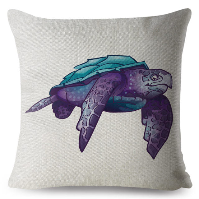 Marine Water Color Cushion Cover