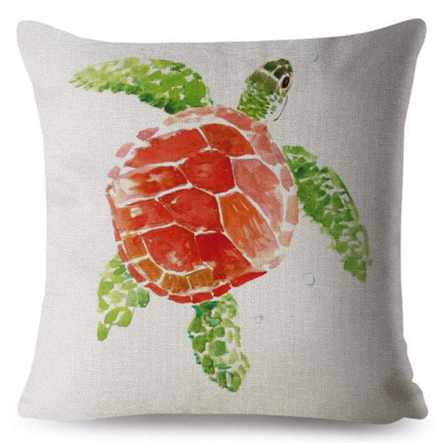 Marine Water Color Cushion Cover