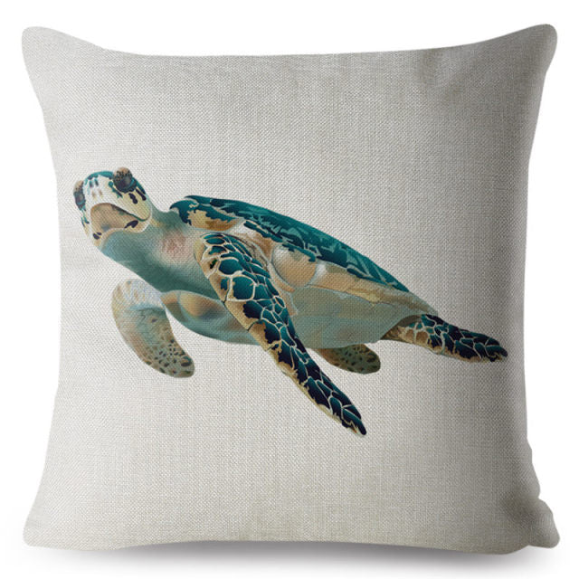 Marine Water Color Cushion Cover