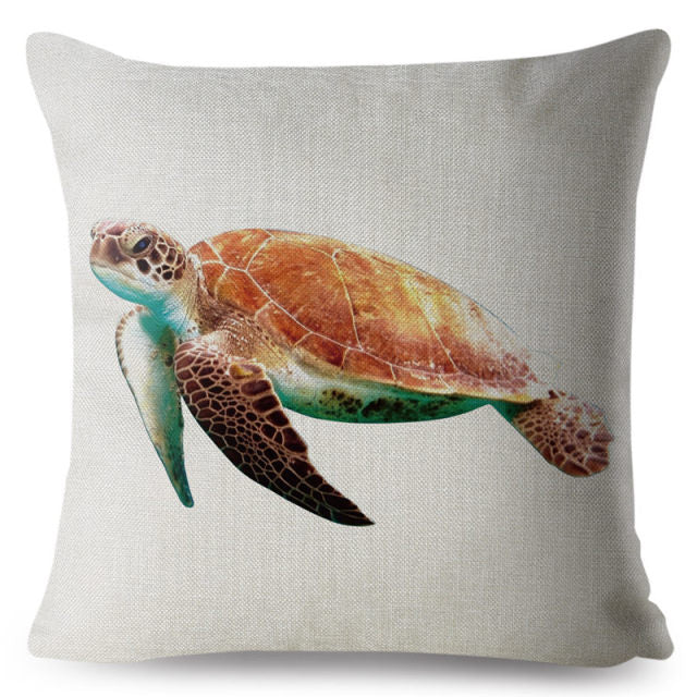 Marine Water Color Cushion Cover