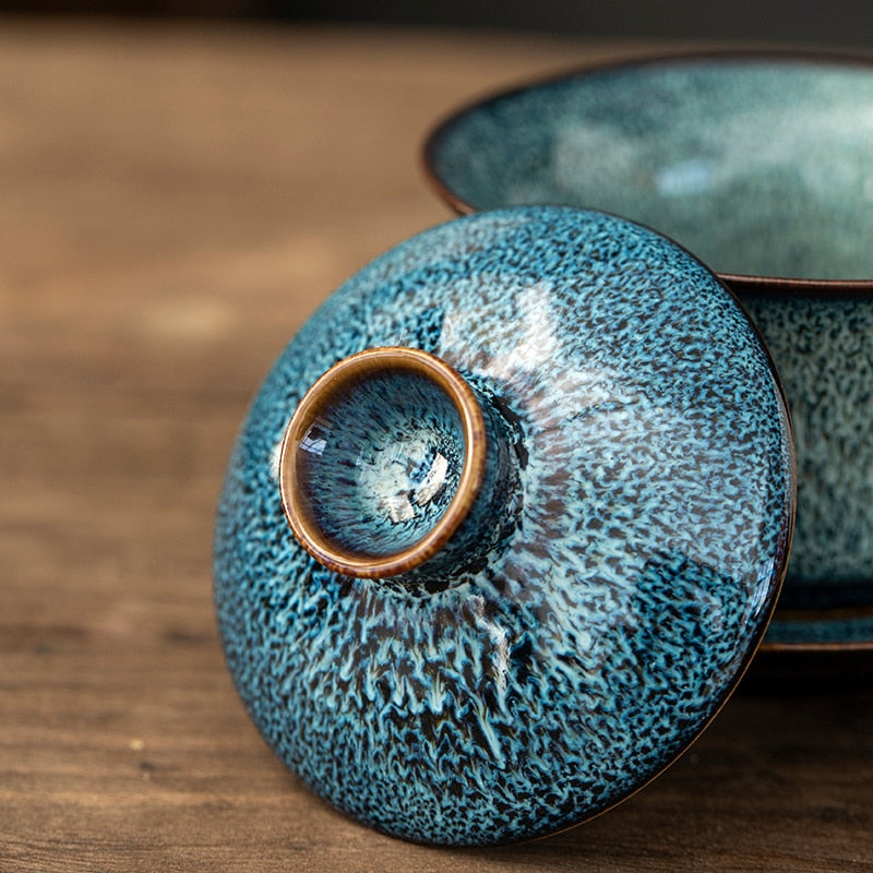 Gaiwan Chinese Tureen Tea Cup and Saucer.