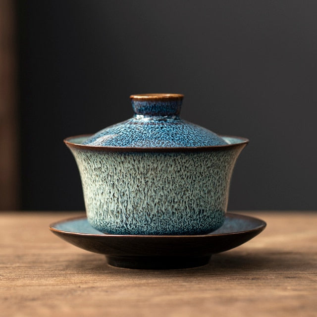 Gaiwan Chinese Tureen Tea Cup and Saucer.