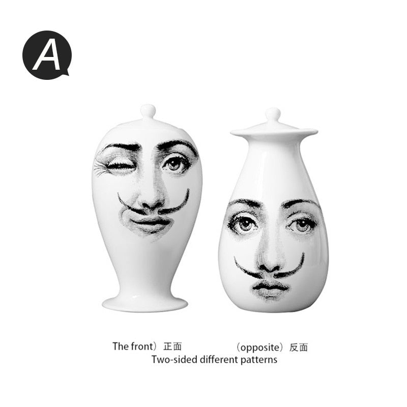 Modern Face Flower Vases.