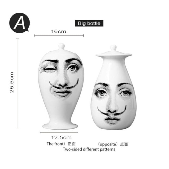 Modern Face Flower Vases.