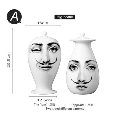 Modern Face Flower Vases.