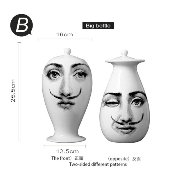 Modern Face Flower Vases.
