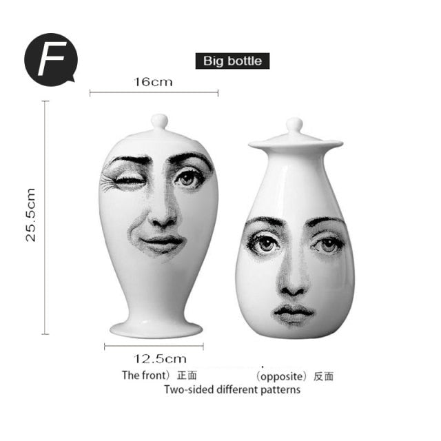 Modern Face Flower Vases.