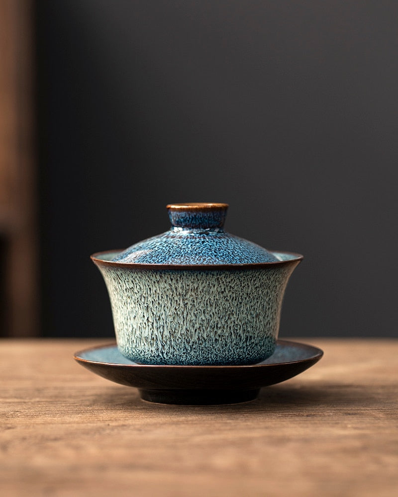 Gaiwan Chinese Tureen Tea Cup and Saucer.