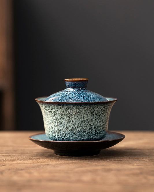 Gaiwan Chinese Tureen Tea Cup and Saucer.