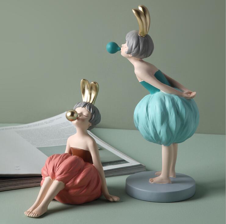 Rabbits and Bubbles Ornament.
