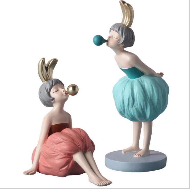 Rabbits and Bubbles Ornament.
