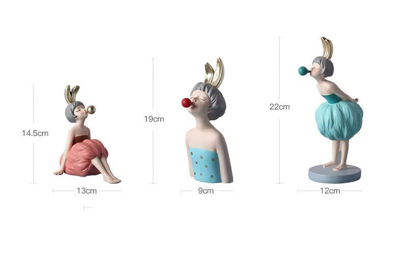 Rabbits and Bubbles Ornament.