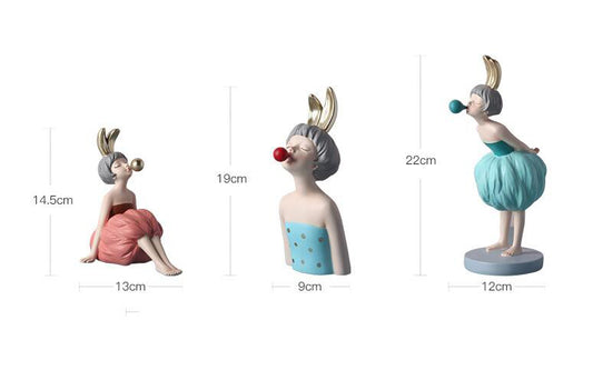 Rabbits and Bubbles Ornament.