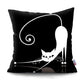 Black and White Cat Designs Cushion CoverSeries.
