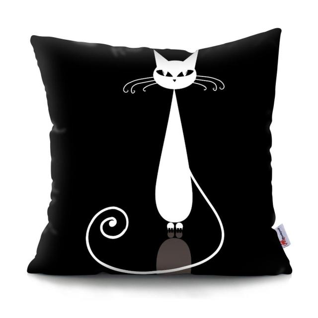 Black and White Cat Designs Cushion CoverSeries.
