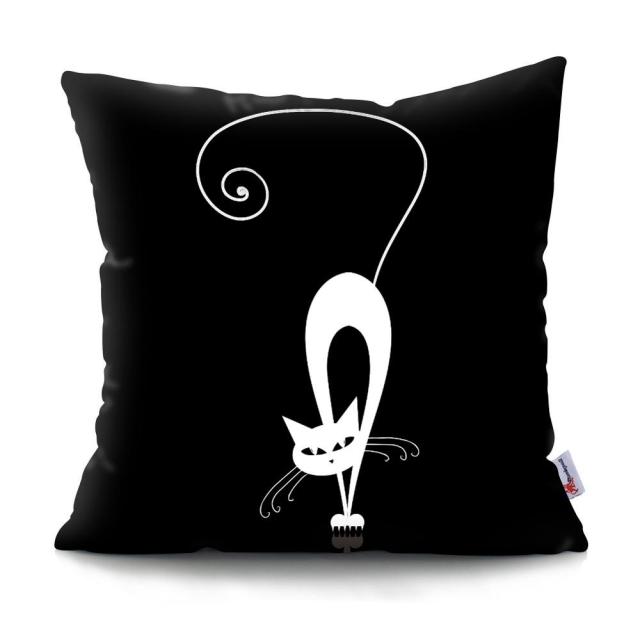Black and White Cat Designs Cushion CoverSeries.