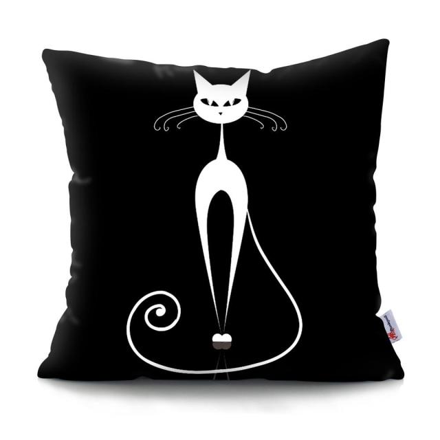 Black and White Cat Designs Cushion CoverSeries.