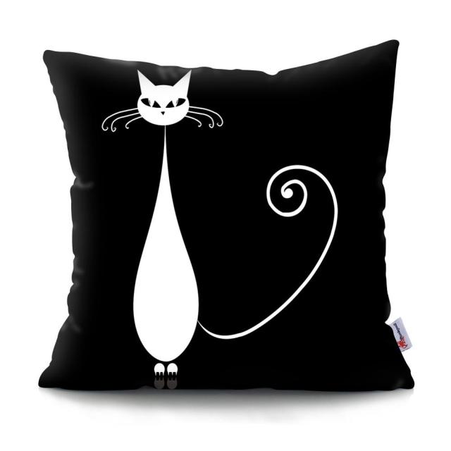 Black and White Cat Designs Cushion CoverSeries.