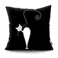 Black and White Cat Designs Cushion CoverSeries.