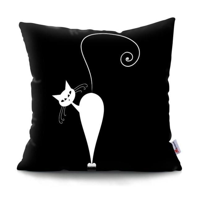 Black and White Cat Designs Cushion CoverSeries.