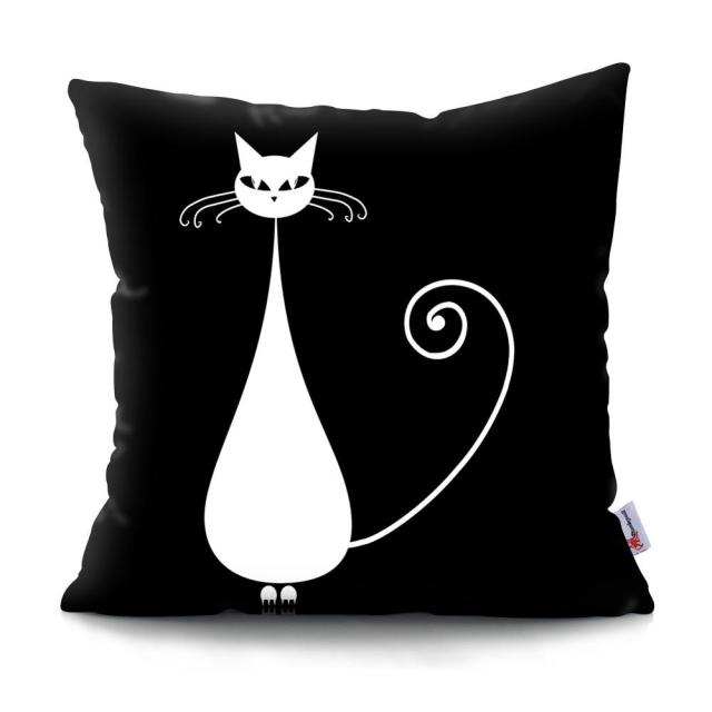 Black and White Cat Designs Cushion CoverSeries.
