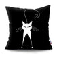 Black and White Cat Designs Cushion CoverSeries.