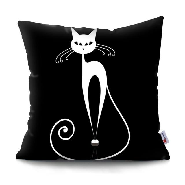 Black and White Cat Designs Cushion CoverSeries.
