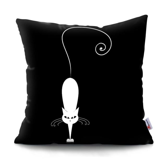 Black and White Cat Designs Cushion CoverSeries.