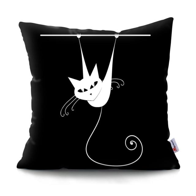 Black and White Cat Designs Cushion CoverSeries.