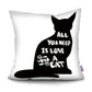 Black and White Cat Designs Cushion CoverSeries.