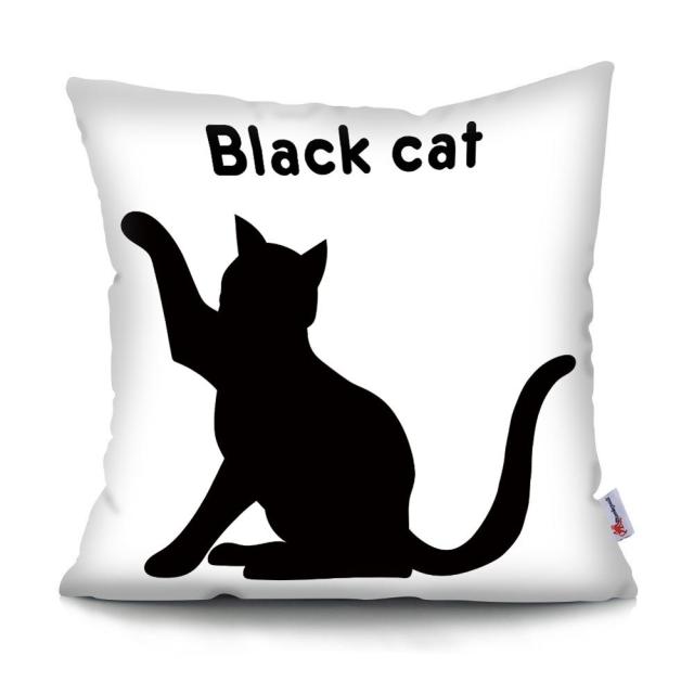 Black and White Cat Designs Cushion CoverSeries.