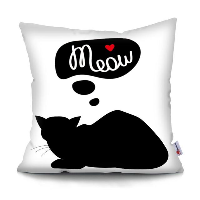 Black and White Cat Designs Cushion CoverSeries.