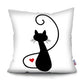 Black and White Cat Designs Cushion CoverSeries.