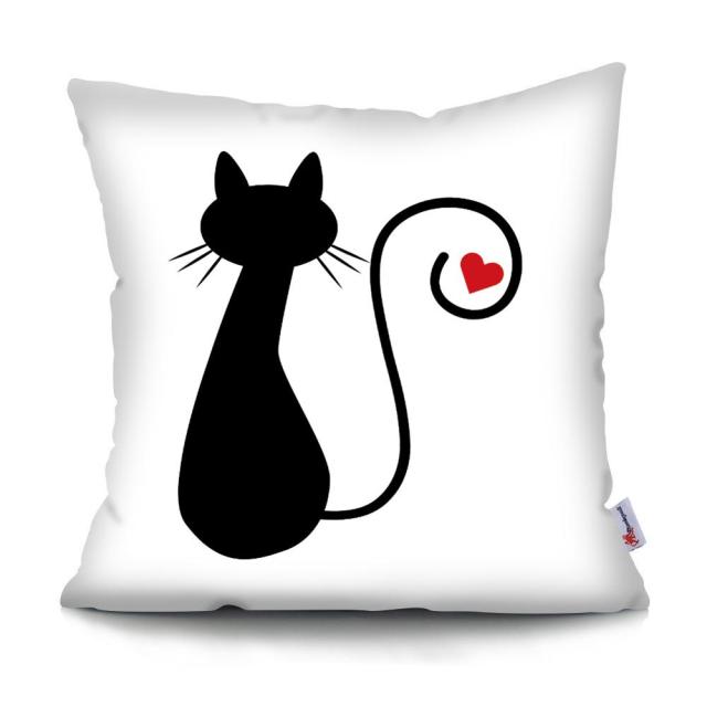 Black and White Cat Designs Cushion CoverSeries.