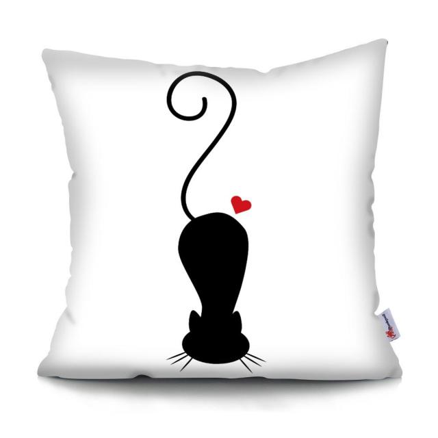 Black and White Cat Designs Cushion CoverSeries.