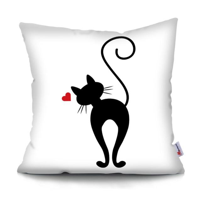 Black and White Cat Designs Cushion CoverSeries.