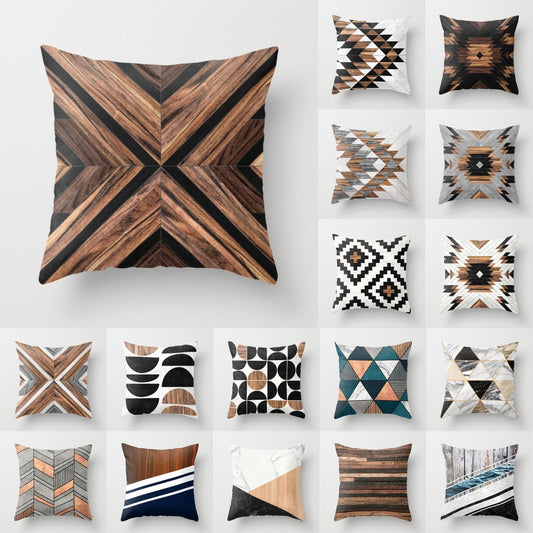 Creative Wood Cushion Covers.