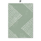 Green Geometric Art. Canvas Print. Unframed.