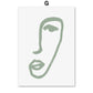 Green Geometric Art. Canvas Print. Unframed.